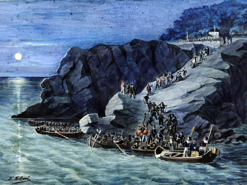 1841-Giuseppe Nodari - Partenza da Quarto